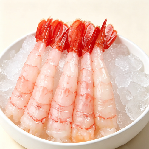 Frozen Peeled Arctic Sweet Shrimp (Tail-On)