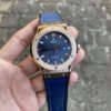 Hublot Automatic Blue With Crocodile Lather.