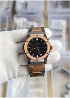 Hublot Automatic Japanese Machine watch (dual tone with White Dial)
