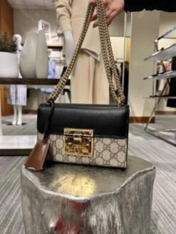 GUCCI PADLOCK SHOULDER BAG (ORANGE) 1826